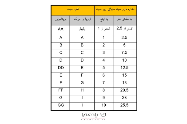 راهنمای دقیق و جامع اندازه سایز نیم تنه برای خرید آنلاین