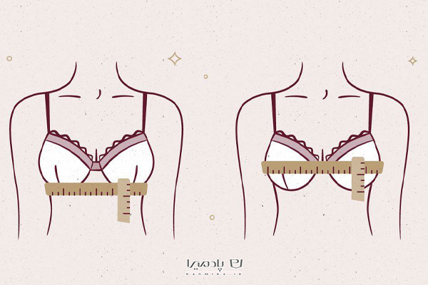 راهنمای اندازه‌گیری دقیق زیر سینه