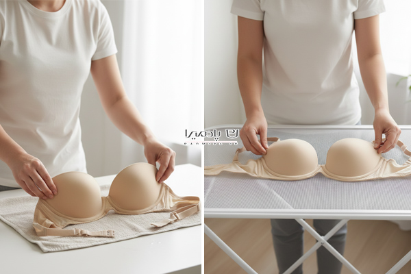 خشک کردن صحیح سوتین اسفنجی