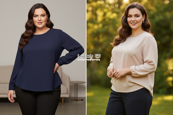 چه رنگ شومیزی برای بانوان با شکم و پهلو مناسبه؟