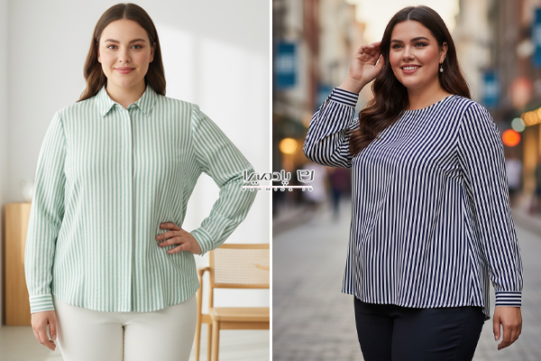 شومیز راه‌راه ریز