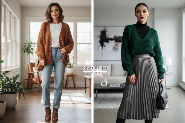 استایل با کاردیگان یقه هفت