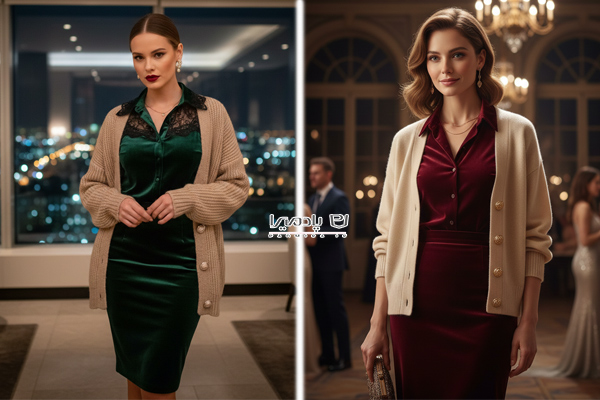 استایل مجلسی با کاردیگان بافت