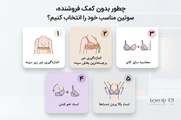 چطور بدون کمک فروشنده، سوتین مناسب خود را انتخاب کنیم؟